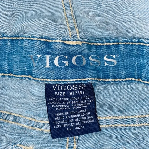 Girls set denim shorts and shirt overalls - Picture 5 of 9